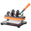 VEVOR Leather Cutting Machine, 7.1 x 3.9 in Embossing Plate Manual Die Cutter, 0.47 in Pressure Stroke Leather Embossing Machine, Dual Guide Shafts Die Cut Machine for Various of Materials