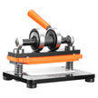 VEVOR Leather Cutting Machine, 7.1 x 3.9 in Embossing Plate Manual Die Cutter, 0.47 in Pressure Stroke Leather Embossing Machine, Dual Guide Shafts Die Cut Machine for Various of Materials