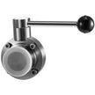VEVOR Sanitary Butterfly Valve 1 Pack Stainless Butterfly Valve 3