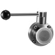 VEVOR Sanitary Butterfly Valve 1 Pack Stainless Butterfly Valve 3
