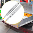 VEVOR Drawer Slides with Lock, 1 Pair 24 inch, Heavy-Duty Industrial Steel up to 500 lbs Capacity, 3-Fold Full Extension, Ball Bearing Lock-in & Lock-Out, Side Mount