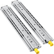 VEVOR Drawer Slides with Lock, 1 Pair 24 inch, Heavy-Duty Industrial Steel up to 500 lbs Capacity, 3-Fold Full Extension, Ball Bearing Lock-in & Lock-Out, Side Mount