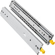 VEVOR Drawer Slides with Lock, 1 Pair 24 inch, Heavy-Duty Industrial Steel up to 500 lbs Capacity, 3-Fold Full Extension, Ball Bearing Lock-in & Lock-Out, Side Mount