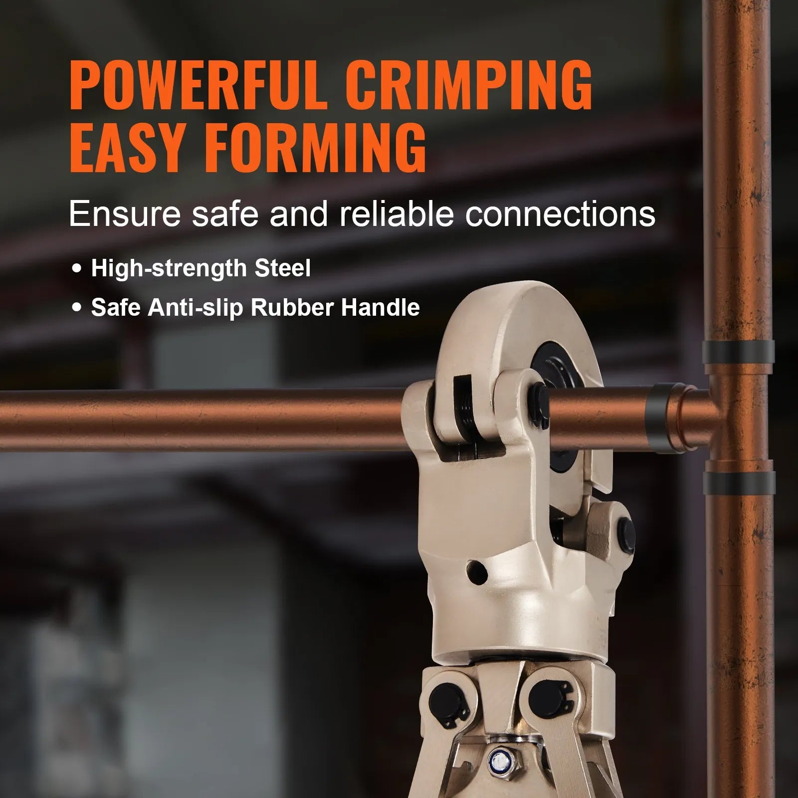 VEVOR Copper Press Tool Tube Fittings Crimping Kit, Pro Press Crimper with 1/2