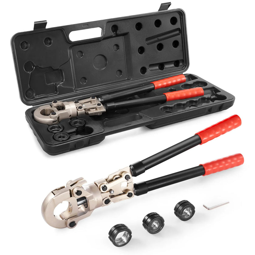 VEVOR Copper Press Tool Tube Fittings Crimping Kit, Pro Press Crimper with 1/2