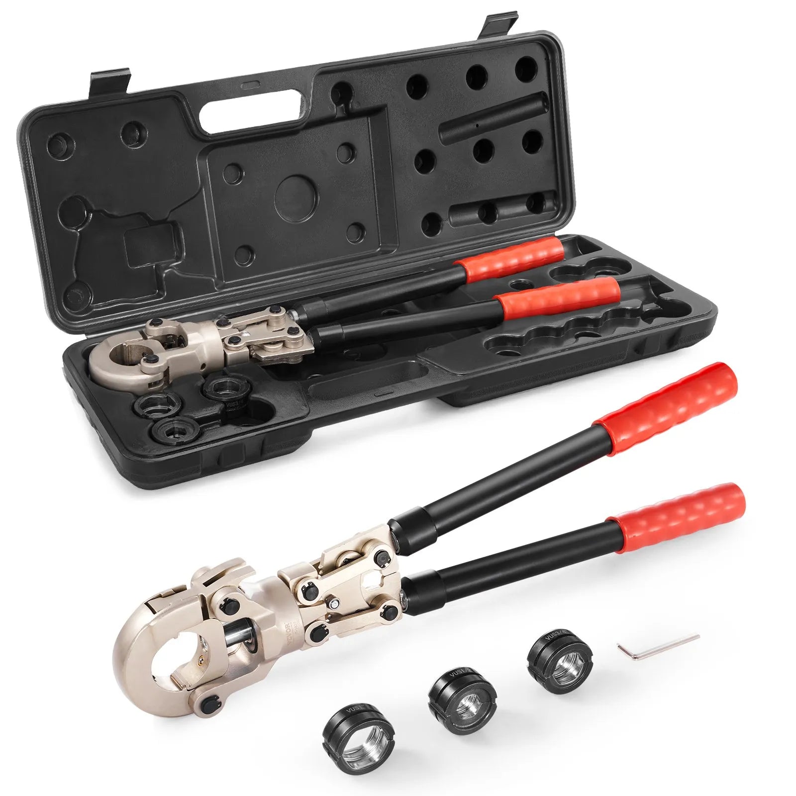 VEVOR Copper Press Tool Tube Fittings Crimping Kit, Pro Press Crimper with 1/2