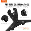 VEVOR PEX Pipe Crimping Tool Kit, Pro Press Crimper for 3/8