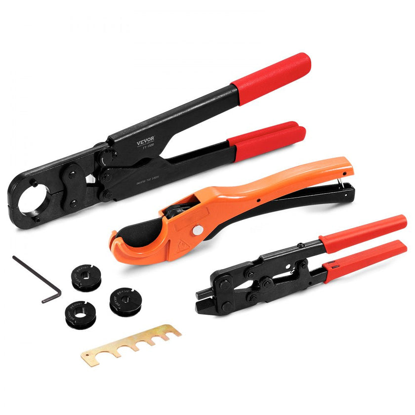 VEVOR PEX Pipe Crimping Tool Kit, Pro Press Crimper for 3/8