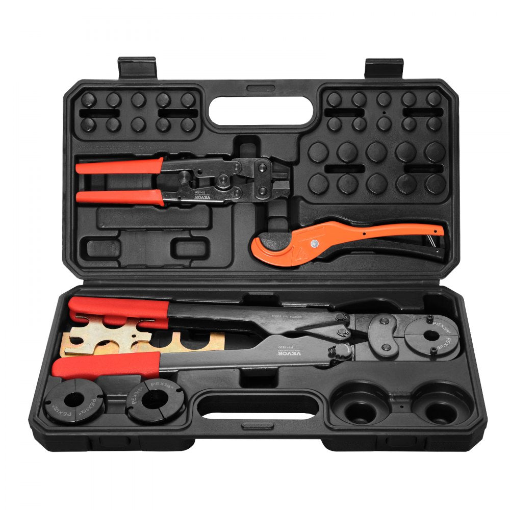 VEVOR PEX Pipe Crimping Tool Kit, Pro Press Crimper for 3/8