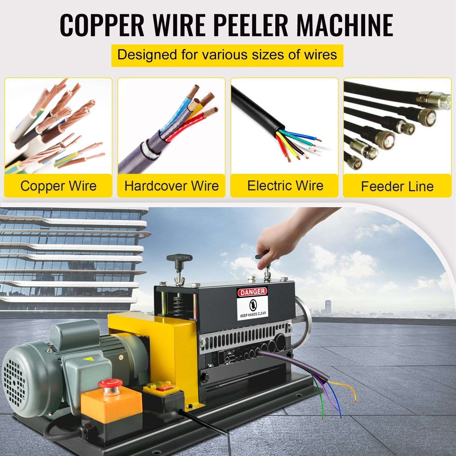 VEVOR Benchtop Automatic Wire Stripping Machine 1.5