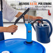 VEVOR Drum Pump, 9.5 oz. Per Stroke, Lever-Action Barrel Pump, Fits 5-55 Gallon Drums with 3-Section Suction Tube Assembly & Hose, Hand Operated, Designed to Transfer Water, Alcohol, Corrosive Liquids