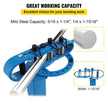 VEVOR YP 38 Pedestal Floor Compact Bender 7 Dies Versatile Compact Metal Tubing Bender 44' Mount Powdercoat Telescoping Handle Maximum 5/8