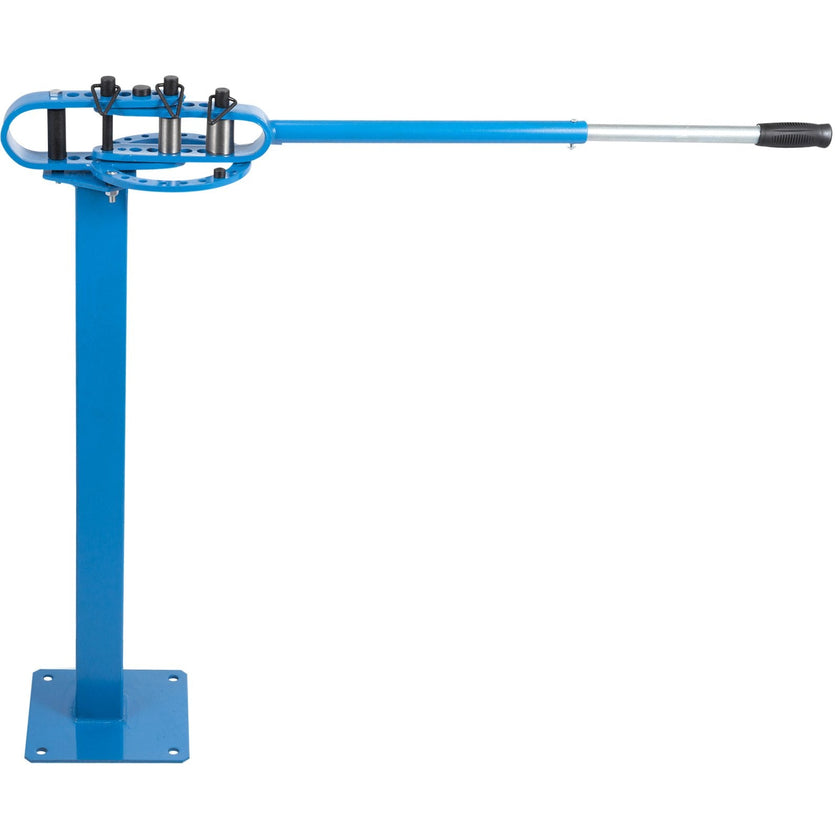 VEVOR YP 38 Pedestal Floor Compact Bender 7 Dies Versatile Compact Metal Tubing Bender 44' Mount Powdercoat Telescoping Handle Maximum 5/8