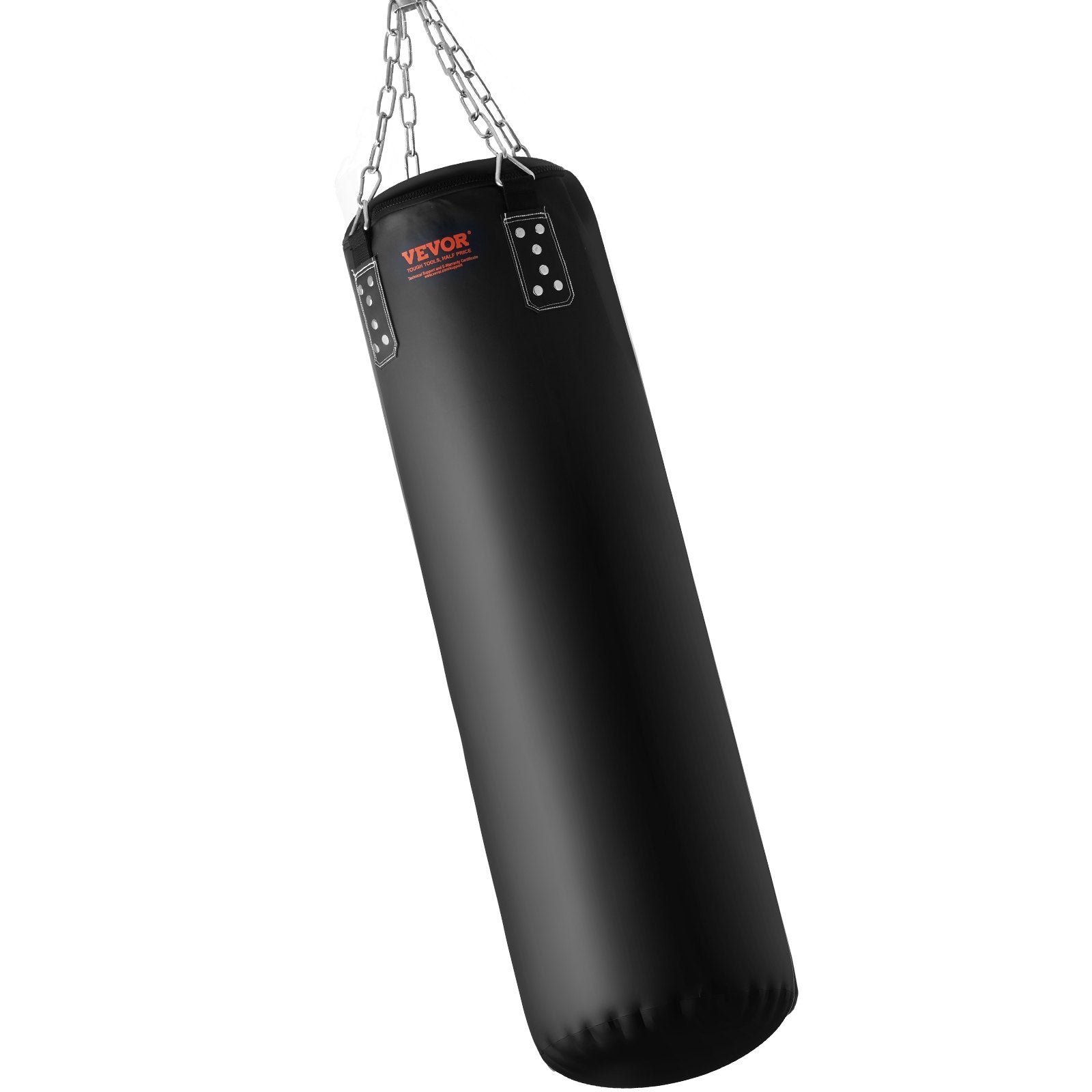 VEVOR Punching Bag for Adults, 4ft PVC Heavy Boxing Bag Set, Punching Bag with Chains and Gloves, Hanging Boxing Bag for MMA Karate Judo, Muay Thai Kickboxing Boxing, Home Gym Training, (Unfilled)