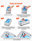 VEVOR Shoe Cover Dispenser Fits Up to US 11 with 100 Disposable Plastic Covers