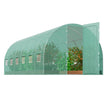 VEVOR Walk-in Tunnel Greenhouse 19.36x9.68x7.4ft Galvanized Frame PE Cover Green