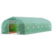 VEVOR Walk-in Tunnel Greenhouse 29.53x9.84x6.6ft Galvanized Frame PE Cover Green