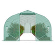 VEVOR Walk-in Tunnel Greenhouse 29.53x9.84x6.6ft Galvanized Frame PE Cover Green