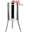 VEVOR Manual Honey Extractor, 3 Frames Honey Spinner Extractor, Stainless Steel Beekeeping Extraction, Honeycomb Drum Spinner with Lid, Apiary Centrifuge Equipment with Height Adjustable Stand