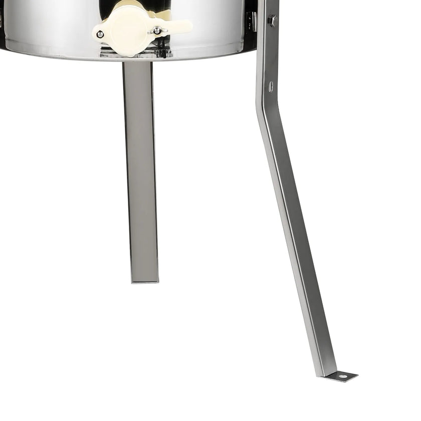 VEVOR Manual Honey Extractor, 3 Frames Honey Spinner Extractor, Stainless Steel Beekeeping Extraction, Honeycomb Drum Spinner with Lid, Apiary Centrifuge Equipment with Height Adjustable Stand