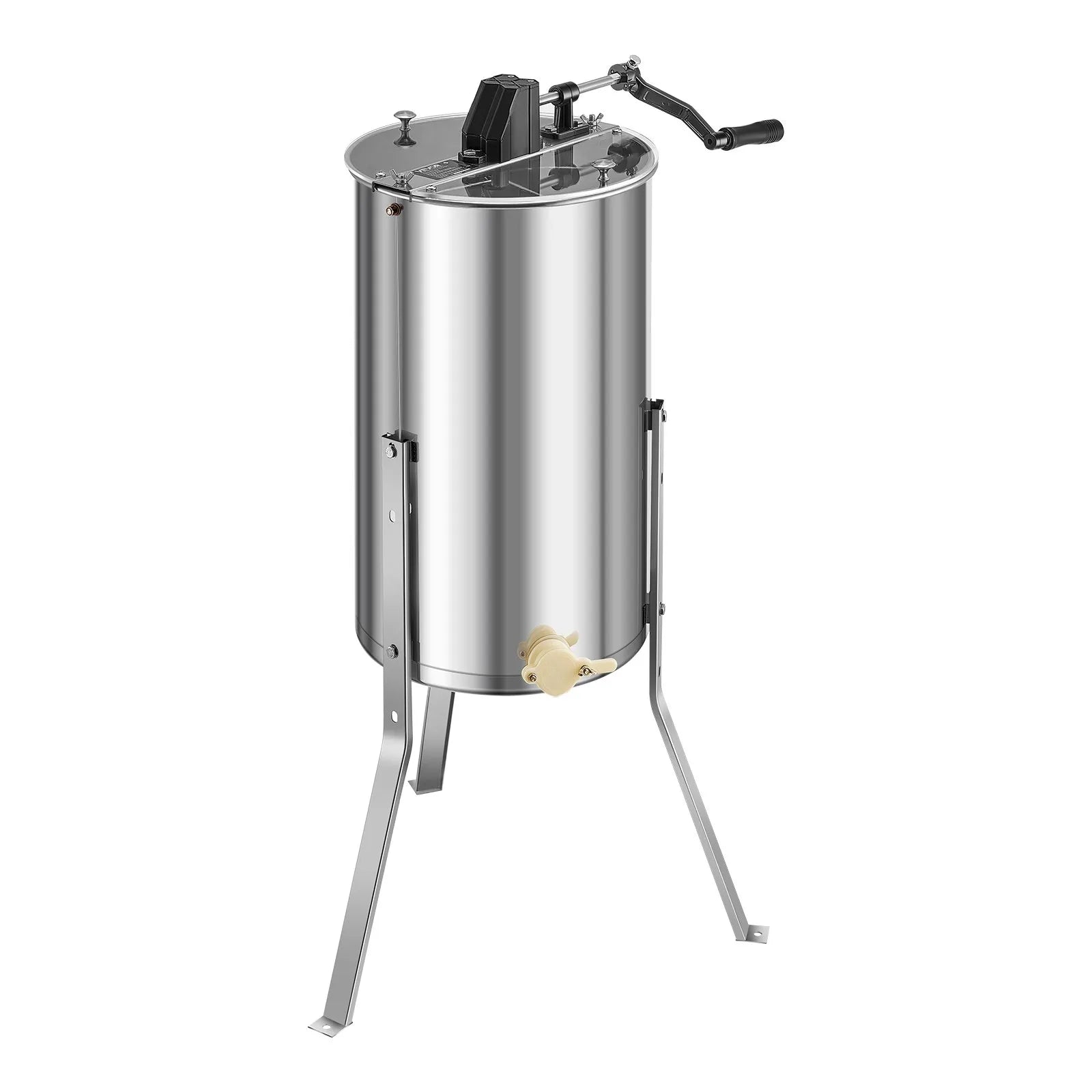 VEVOR Manual Honey Extractor 2 Frame Honey Spinner Beekeeping Stainless Steel