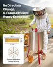 VEVOR Manual Honey Extractor 6 Frame Honey Spinner Beekeeping Stainless Steel