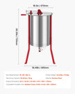 VEVOR Manual Honey Extractor 6 Frame Honey Spinner Beekeeping Stainless Steel
