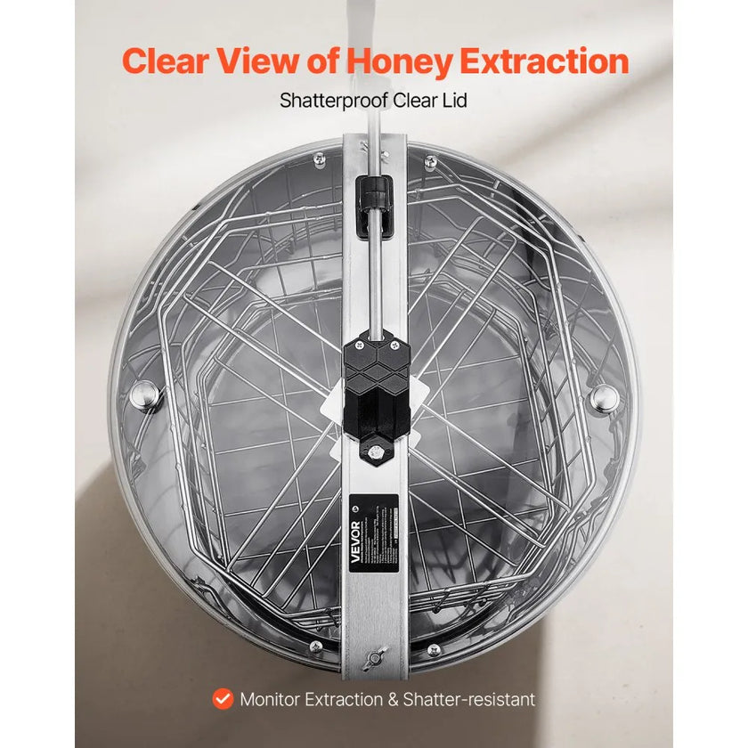 VEVOR Manual Honey Extractor 4/6 Frame Honey Spinner Beekeeping Stainless Steel