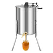 VEVOR Manual Honey Extractor 4/6 Frame Honey Spinner Beekeeping Stainless Steel