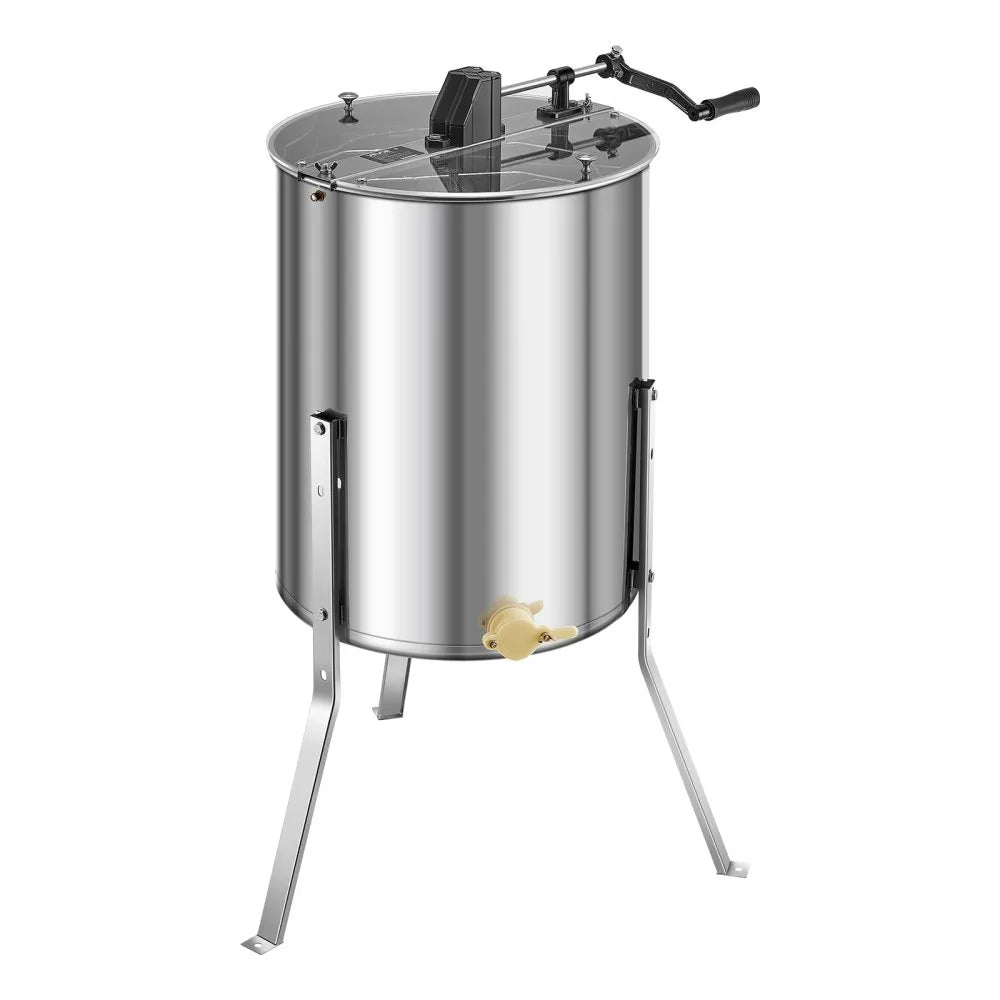 VEVOR Manual Honey Extractor 4/6 Frame Honey Spinner Beekeeping Stainless Steel