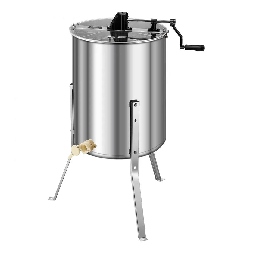 VEVOR Manual Honey Extractor 4/6 Frame Honey Spinner Beekeeping Stainless Steel