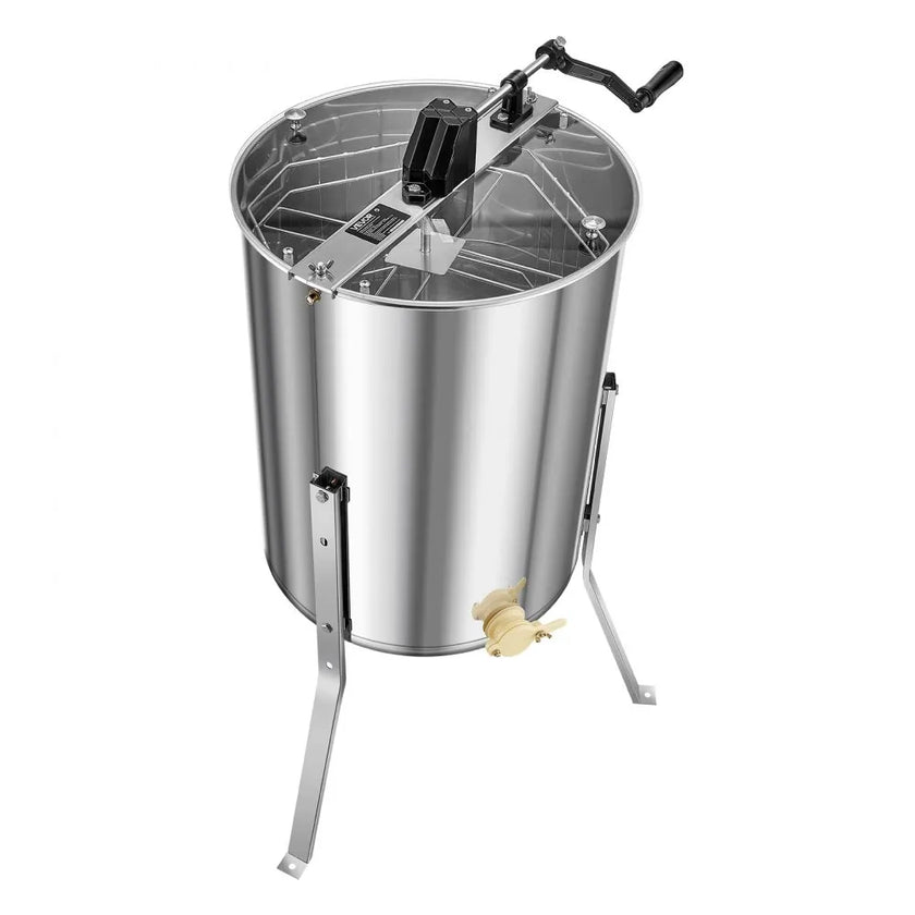 VEVOR Manual Honey Extractor 4/6 Frame Honey Spinner Beekeeping Stainless Steel