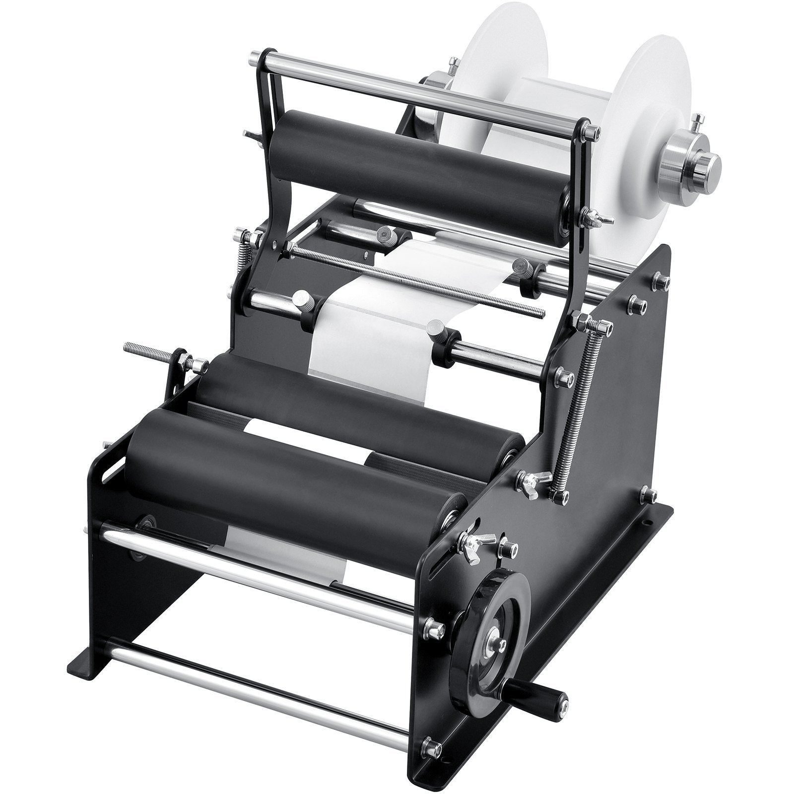 VEVOR Manual Round Labeling Machine, 15-20pcs/min, Bottle Label Applicator for Round Bottles, Adjustable Manual Round Bottle Labeler Suitable for Bottle Diameter 0.78-4.72 inches (with Pressing Bar)