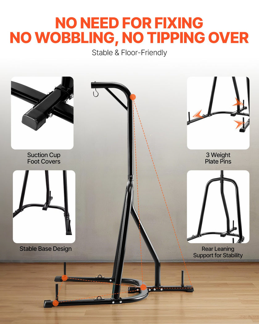 VEVOR Heavy Duty Punching Bag Frame Boxing Punching Stand Steel for Gym Fitness