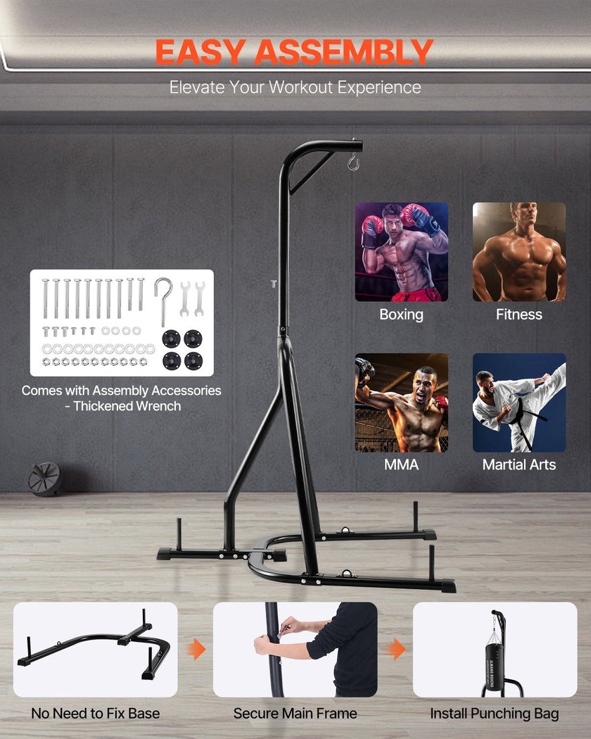 VEVOR Heavy Duty Punching Bag Frame Boxing Punching Stand Steel for Gym Fitness