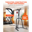 VEVOR 2 in 1 Punching Bag Stand, Steel Heavy Duty Workout Equipment, Adjustable Height Boxing Punching Bag and Speed Bag Stand, Freestanding Sandbag Rack