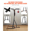 VEVOR 2 in 1 Punching Bag Stand, Steel Heavy Duty Workout Equipment, Adjustable Height Boxing Punching Bag and Speed Bag Stand, Freestanding Sandbag Rack