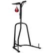 VEVOR 2 in 1 Punching Bag Stand, Steel Heavy Duty Workout Equipment, Adjustable Height Boxing Punching Bag and Speed Bag Stand, Freestanding Sandbag Rack