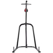 VEVOR 2 in 1 Punching Bag Stand, Steel Heavy Duty Workout Equipment, Adjustable Height Boxing Punching Bag and Speed Bag Stand, Freestanding Sandbag Rack