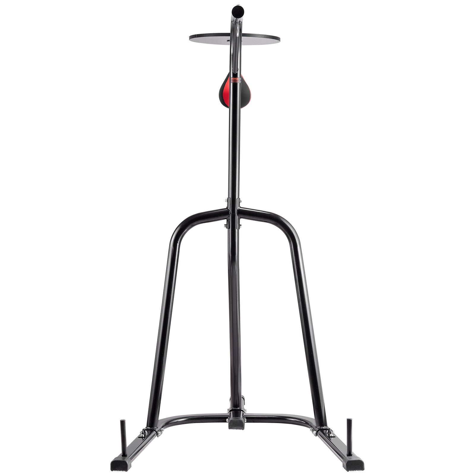 VEVOR 2 in 1 Punching Bag Stand, Steel Heavy Duty Workout Equipment, Adjustable Height Boxing Punching Bag and Speed Bag Stand, Freestanding Sandbag Rack