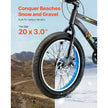 VEVOR 20” Kids Mountain Bike – 7-Speed Fat Tire MTB with Dual Disc Brakes