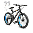 VEVOR 20” Kids Mountain Bike – 7-Speed Fat Tire MTB with Dual Disc Brakes