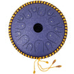 VEVOR Tongue Drum 14 Notes Dish Shape Drum 14.9 Inches Manual Percussion Pure Copper Tongues 14 Notes Steel Tongue Handpan Drum with Rope Decoration and Mallets Bag Music Book Finger Picks Purple