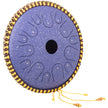 VEVOR Tongue Drum 14 Notes Dish Shape Drum 14.9 Inches Manual Percussion Pure Copper Tongues 14 Notes Steel Tongue Handpan Drum with Rope Decoration and Mallets Bag Music Book Finger Picks Purple