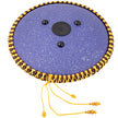 VEVOR Tongue Drum 14 Notes Dish Shape Drum 14.9 Inches Manual Percussion Pure Copper Tongues 14 Notes Steel Tongue Handpan Drum with Rope Decoration and Mallets Bag Music Book Finger Picks Purple