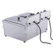 VEVOR Commercial Electric Deep Fryer, 24L 3000W Dual Removable Basket, Stainless Steel Electric Countertop Fryer with Time Control and Oil Filtration, Deep Fryer for Commercial Restaurant Use, Silver