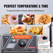 VEVOR Commercial Electric Deep Fryer Countertop Deep Fryer Dual Detachable Tanks