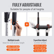 VEVOR Drywall Stilts Aluminum Tool Stilts 24''-40'' Adjustable Painting Black
