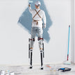 VEVOR Drywall Stilts Aluminum Tool Stilts 24''-40'' Adjustable Painting Black