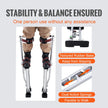 VEVOR Drywall Stilts, 18''-30'' Adjustable Aluminum Tool Stilts with Protective Knee Pads, Durable and Non-slip Work Stilts for Sheetrock Painting, Walking, Taping, Silver